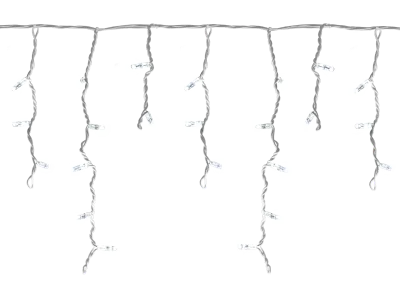 Hire White LED 5m x 50cm Icicle Lights 230v - Image 1