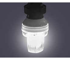 Hire White Strobe LED B22 Lamp 230v - Image 1