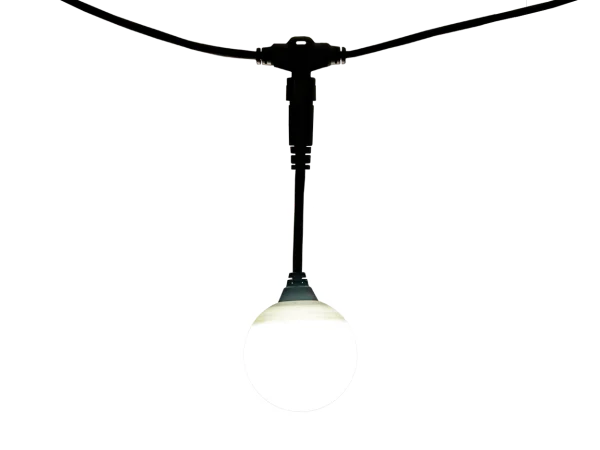 Hire White LED 10m x 8cm Moon Festoon 230v - Image 1
