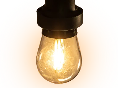 Hire Warm White LED Filament B22 Lamp 230v - Image 1