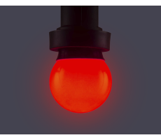 Hire Red LED B22 Lamp 230v - Image 1