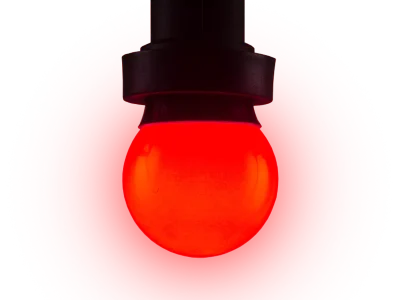 Hire Red LED B22 Lamp 230v - Image 1