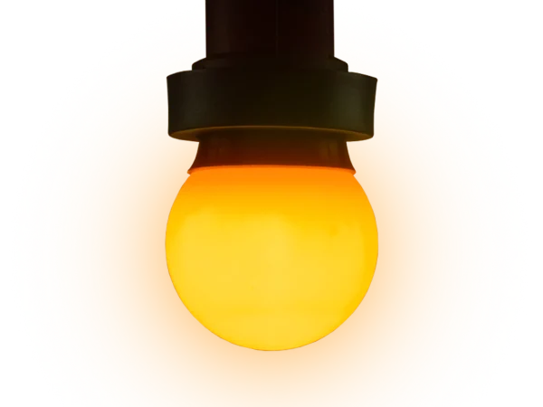 Hire Orange LED B22 Lamp 230v - Image 1
