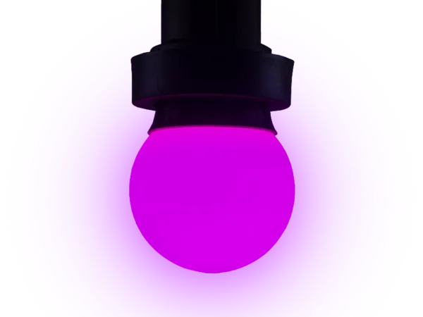 Hire Purple LED B22 Lamp 230v - Image 1