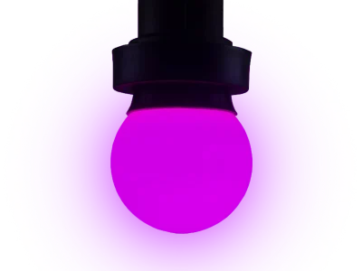 Hire Purple LED B22 Lamp 230v - Image 1