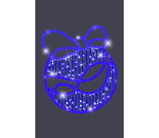 Hire 1.1m Bauble with Bow - Image 1