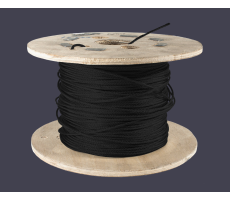 Hire 3mm to 4mm x100m Black PVC Coated Stainless Steel Catenary Wire - Image 1