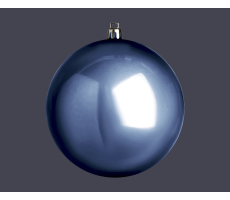 Hire 10cm Blue Shiny Bauble (pack of 144) - Image 1