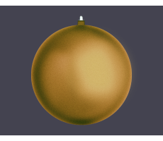 Hire 10cm Gold Matt Bauble (pack of 144) - Image 1