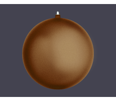 Hire 10cm Bronze Matt Bauble (pack of 144) - Image 1