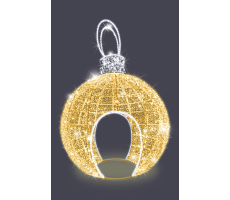 Hire 4.4m Walk-through Bauble - Image 1