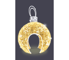 Hire 4.4m Walk-through Bauble with Stars - Image 1