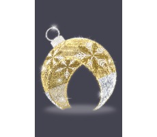 Hire 3.4m Walk-through Snowflake Bauble - Image 1