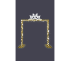 Hire 3.5m Square Arch with Snowflake - Image 1