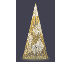 Hire 12m Diamond Cone Tree - Image 1