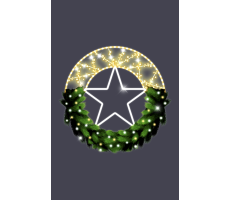 Hire 1.8m Star Half Wreath - Image 1
