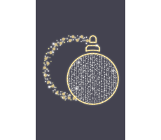Hire 1.5m Bauble Wreath - Image 1