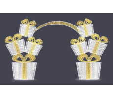 Hire 3.50m Stacked Gifts Arch - Image 1