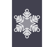 Hire 0.6m Snowflake - Image 1