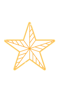 Hire 1m Warm White Star - Image 1