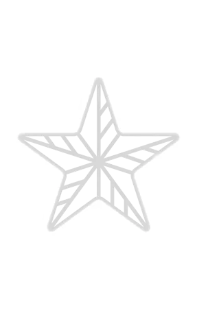 Hire 50cm White Star - Image 1