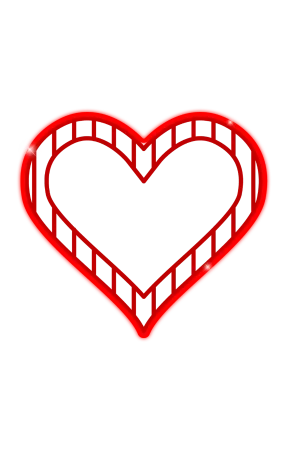 Hire 0.6m Heart - Image 1