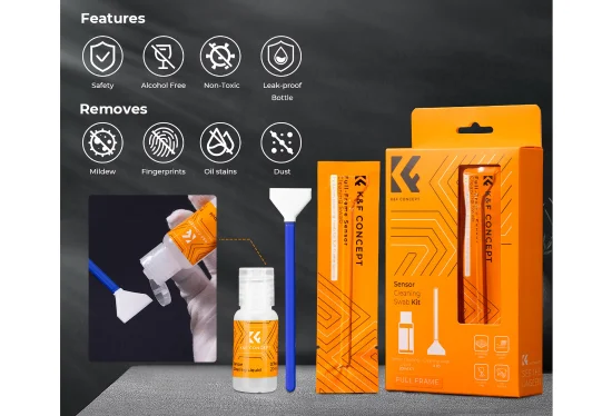 Rent K&F Concept 24mm Full-Frame Sensor Cleaning Kit - Image 2
