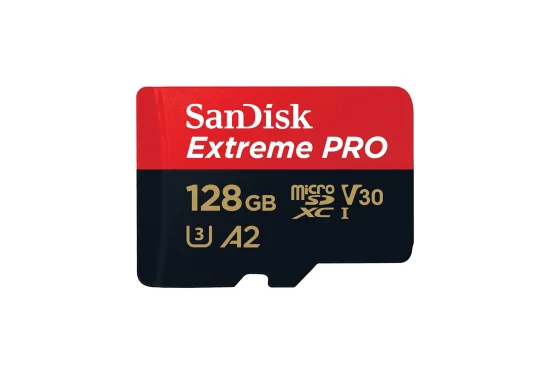 Rent SanDisk 128GB Extreme PRO microSD UHS-I Memory Card (C10, U3, V30, A2) - Image 1