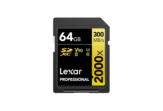 Rent Lexar Professional 64GB SDXC UHS-II Memory Card - C10, U3, V90 - Image 1