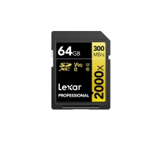 Rent Lexar Professional 64GB SDXC UHS-II Memory Card - C10, U3, V90 - Image 1