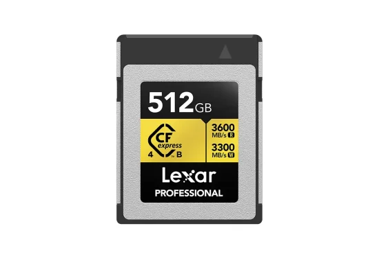 Rent Lexar Professional 512GB CFexpress 4.0 Type B Gold Series (3600 MB/s) - Image 1