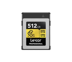 Rent Lexar Professional 512GB CFexpress 4.0 Type B Gold Series (3600 MB/s) - Image 1