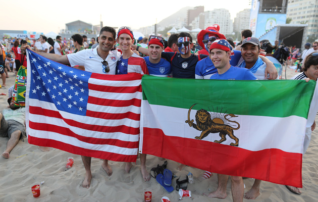 Iran fans USA fans