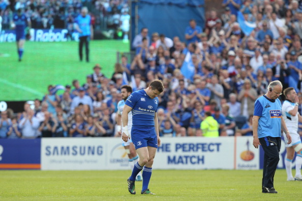 Unhappy ending: Brian O'Driscoll's leg spoiled his Leinster leaving party