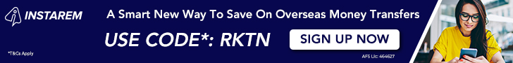 Save On Overseas Money Transfers | Use Code*: RKTN | Sign Up Now *T&Cs Apply