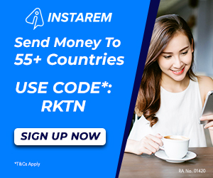 Save On Overseas Money Transfers | Use Code*: RKTN | Sign Up Now *T&Cs Apply