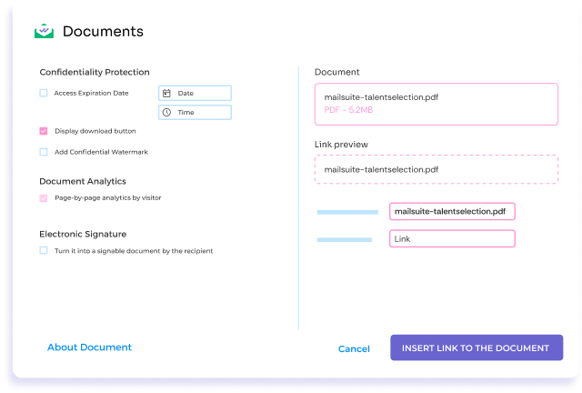 Configura il tracciamento e l'accesso al PDF