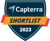 capterra shortlist badge