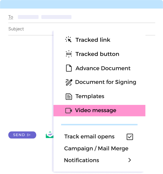 Go to "Screen Recording" from the Mailsuite Icon