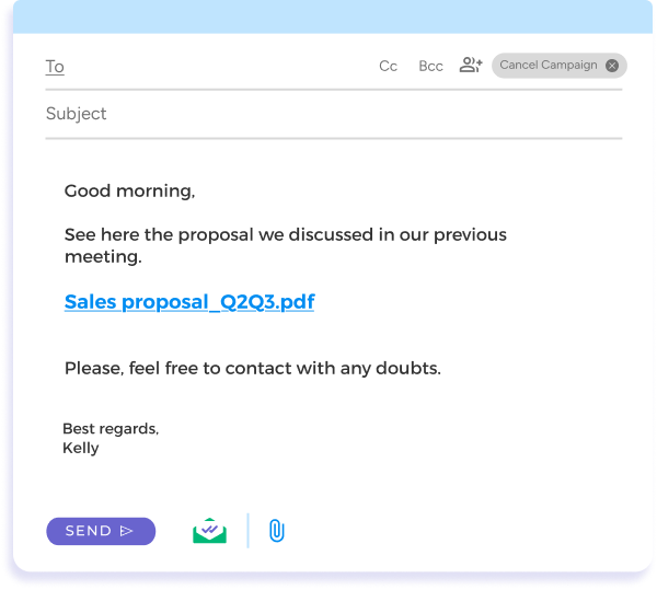 Send your email
