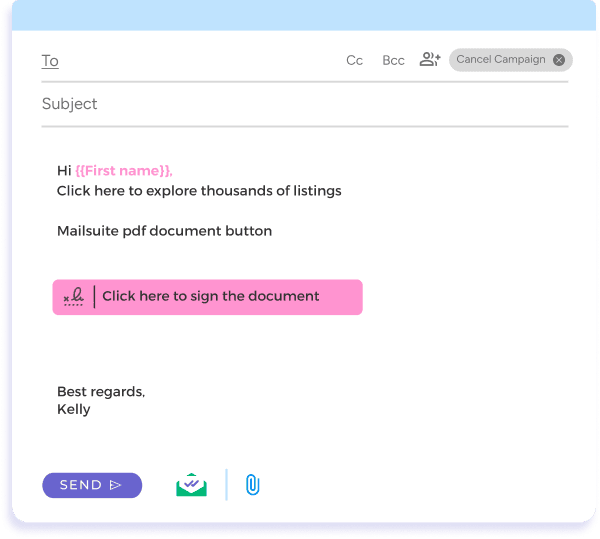 Send your Document for Signature