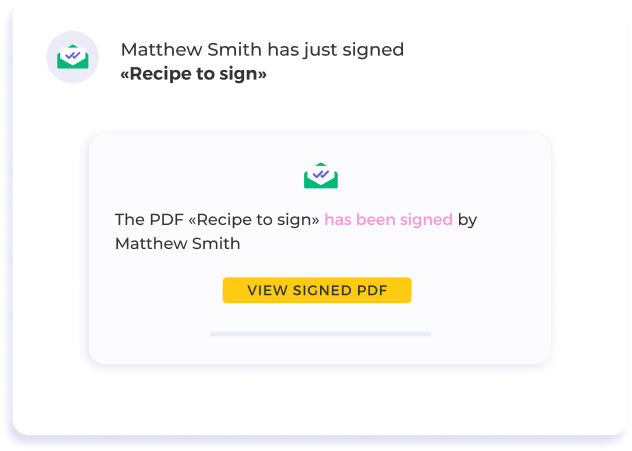 Track the Signing Process