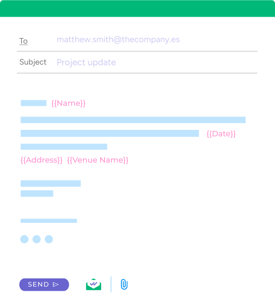 Create a template in Gmail with personalized merge fields