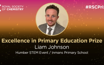 Mr Johnson has won the Royal Society of Chemistry – Excellence in Primary Education Prize.