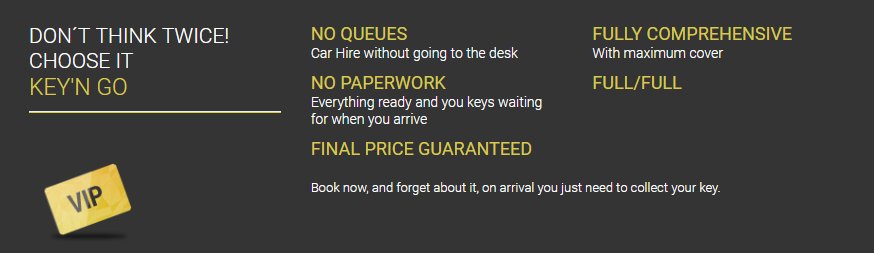 rental car pack Key´n Go