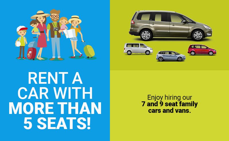 7 and 9 seat minivan rental 