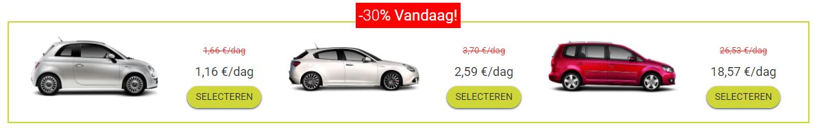 Weekend Auto huren