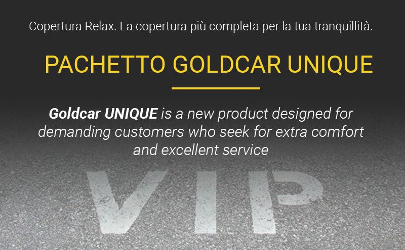 Noleggio auto goldcar unique