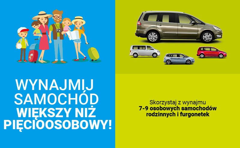 wynajem 7-9-osobowego minivanu