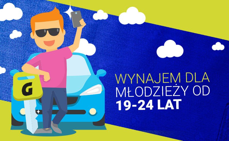 wynajem samochodów 20 lat